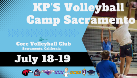 KP's Volleyball Camp Sacramento cover photo with College Coaches attending, dates and location information for this Recruiting Volleyball Camp